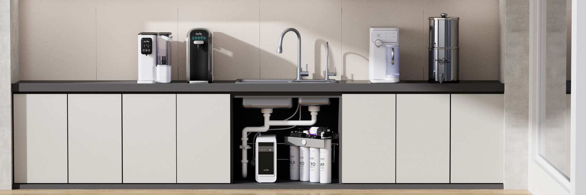 Cuisine professionnelle avec filtration